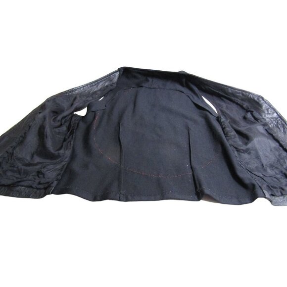 VTG Leather PRIDE PSYCHEDELIC Hippie Goddess Magic Rainbow Vest Biker S M - Picture 10 of 11